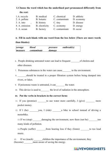 Review grammar unit 7 english 8