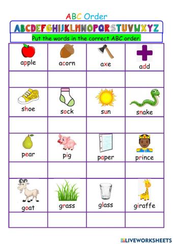 Abc order