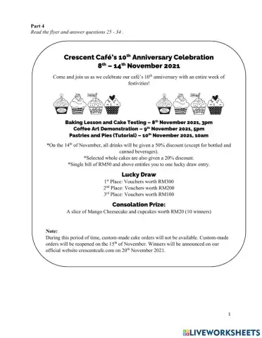 Comprehension Questions & Gapped Text