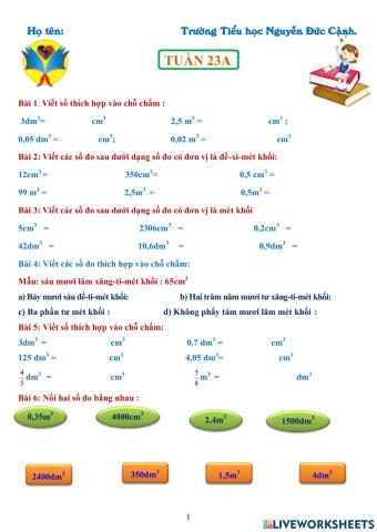 Bài kieemrtra tuần 23a