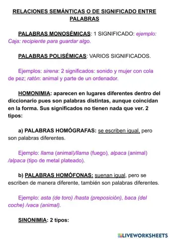 Relaciones semánticas entre palabras