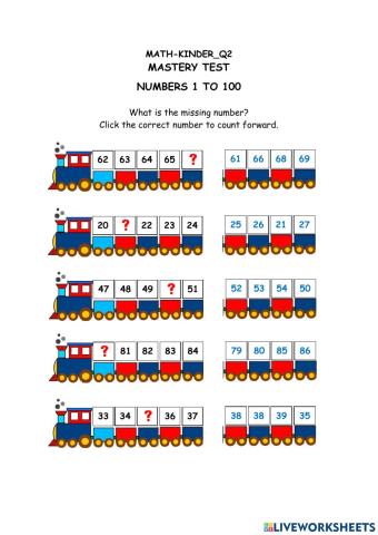 Number Concepts 1-100
