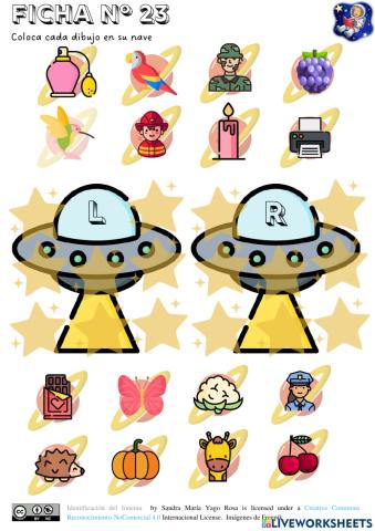 Discriminación fonética L y R espacio