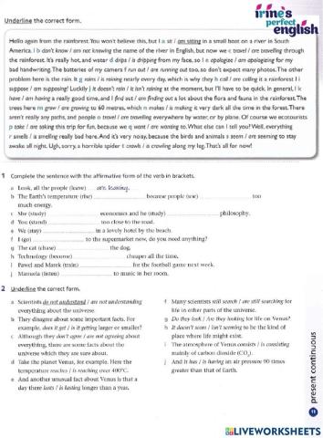 Present Continuous-Present Continuous vs Present Simple