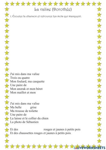 La valise de Dorothée