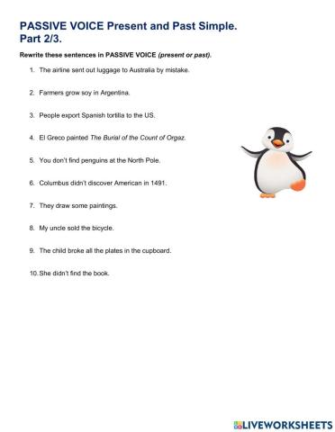 Passive Voice Present and Past Simple-PART 2-3