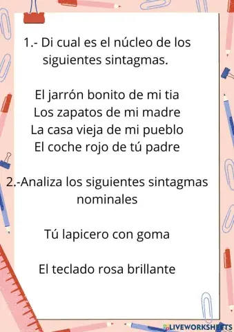 Sintagmas nominales