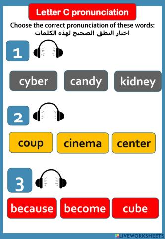 Letter C pronunciation