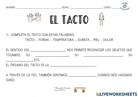 El sentido del tacto