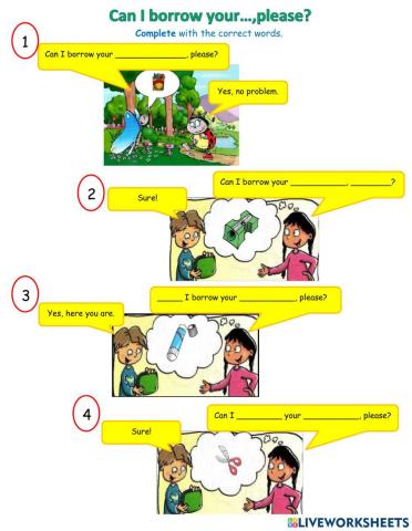 Can I borrow your...?