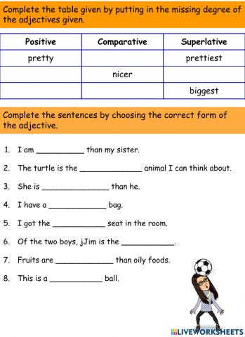 Comparing Adjectives