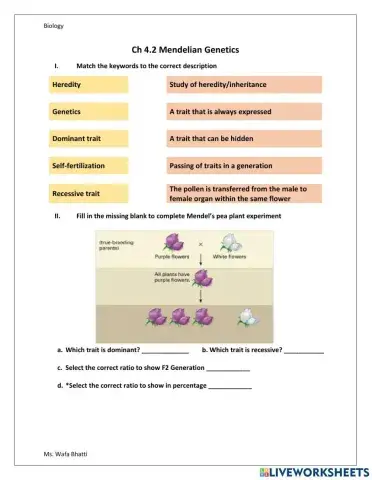 Mendelian inheritance