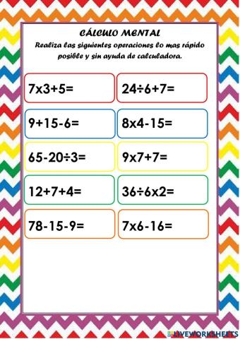 Cálculo mental