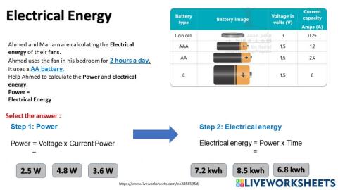 Electrical energy
