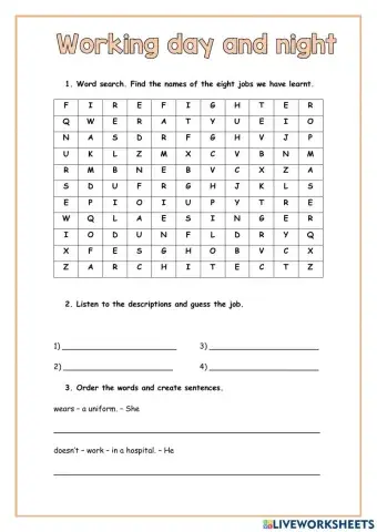 Working day and night