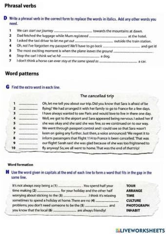 Travelling and transport - Destination B2