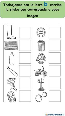 Silabas ba be bi bo bu