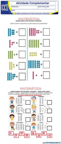 Atividade - material dourado