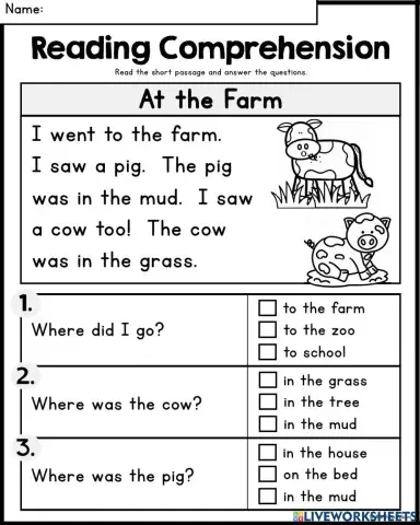 Reading comprehension