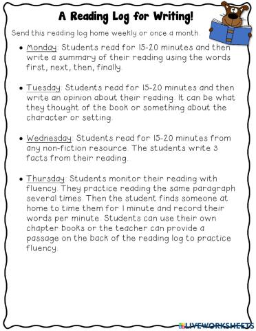Reading Log