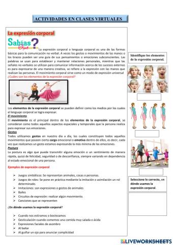 La expresión corporal