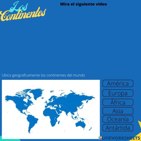 Continentes del mundo