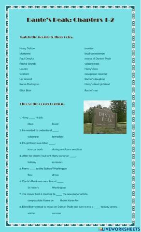 Dante's Peak - Chapters 1-2