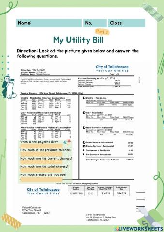 My Utility Bill - Part 2