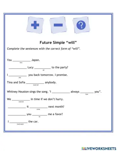 Future Simple -will-