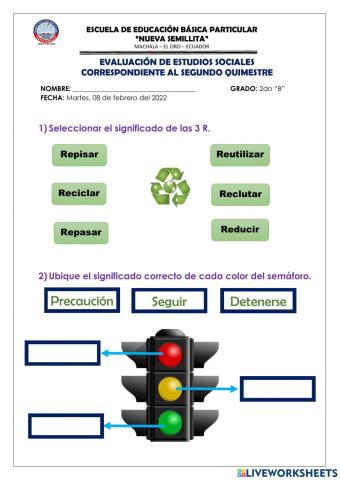 Evauación quimestral estudios sociales
