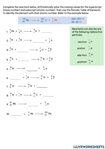 Formation of Elements