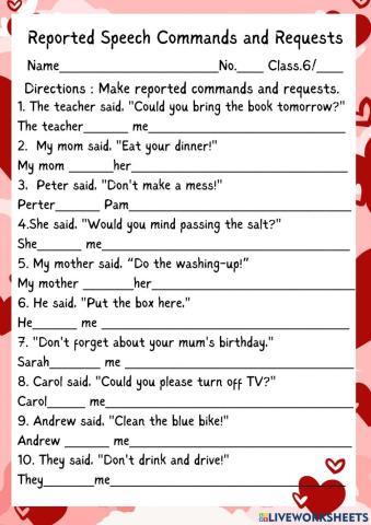 Commands and Request