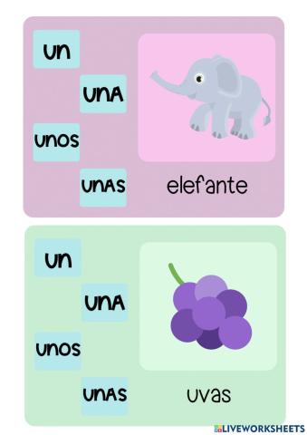 Articulos indeterminados i