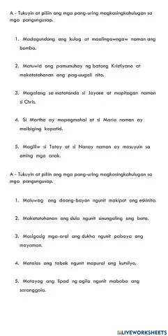 Pang-uring magkasingkahulugan at magkasalungat
