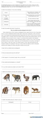 Endangered and Extinct Animals