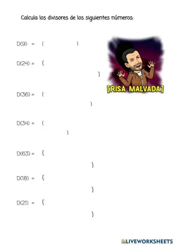 Cálculo de divisores y criterios de divisibilidad