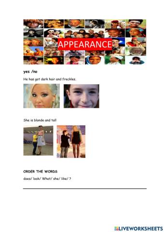 appearance