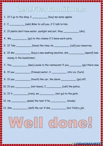 Zero-first conditional