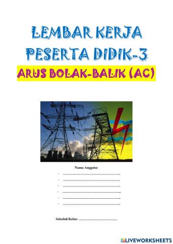 LKPD RANGKAIAN LISTRIK RLC MENGGUNAKAN phET Simulation