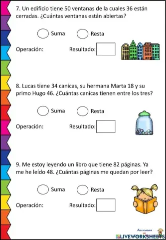 Problemas matemáticas 2º Primaria