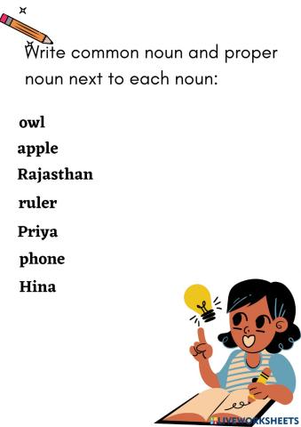 Proper and common nouns