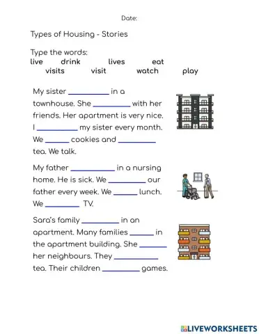 CLB 1: Types of Stories Housing