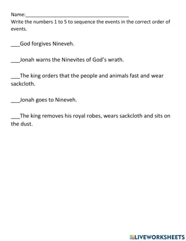 Jonah goes to Nineveh