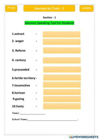 Journey by Train 1 A