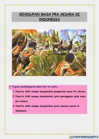 Masa pra aksara bagian 1
