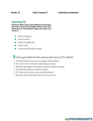 Listening Comprehension