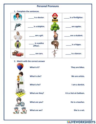 Personal Pronouns