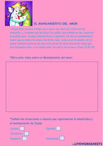 El mandamiento del amor