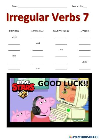 Irregular Verbs 7