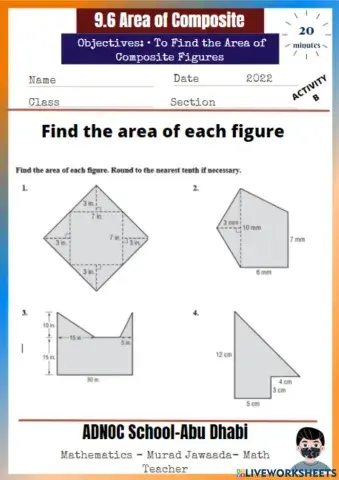 9.6 Area of Composite Activity B